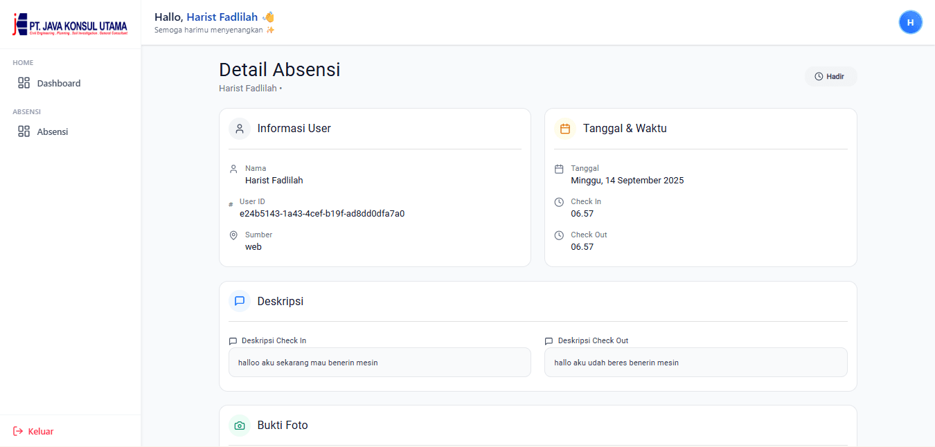 Apps Absensi Java Konsul