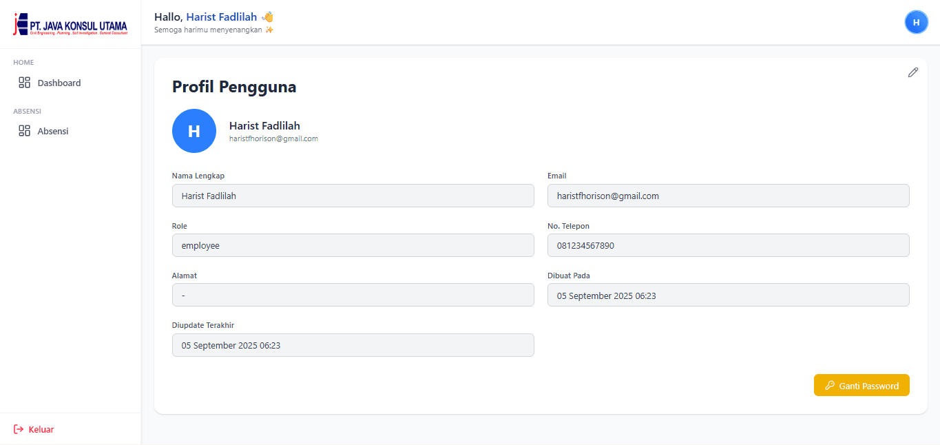 Apps Absensi Java Konsul
