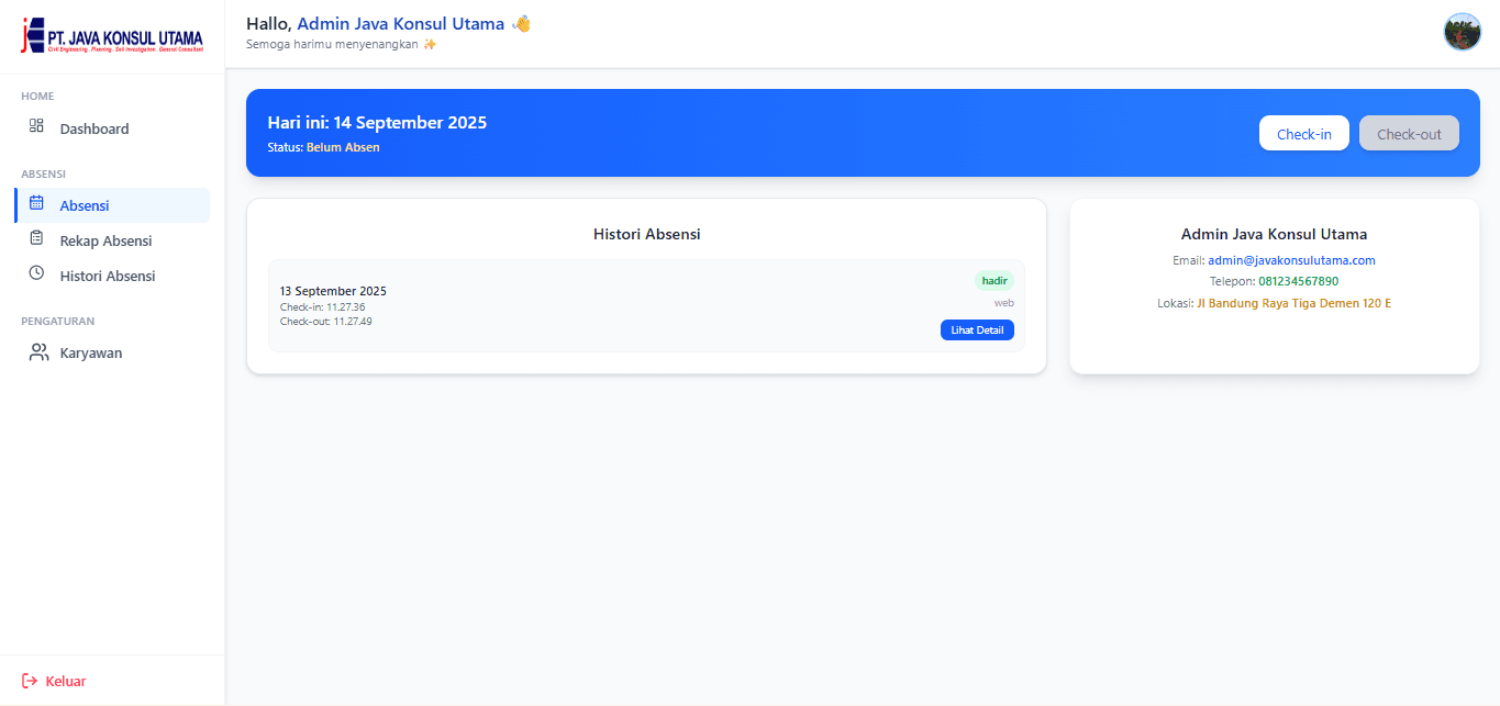 Apps Absensi Java Konsul