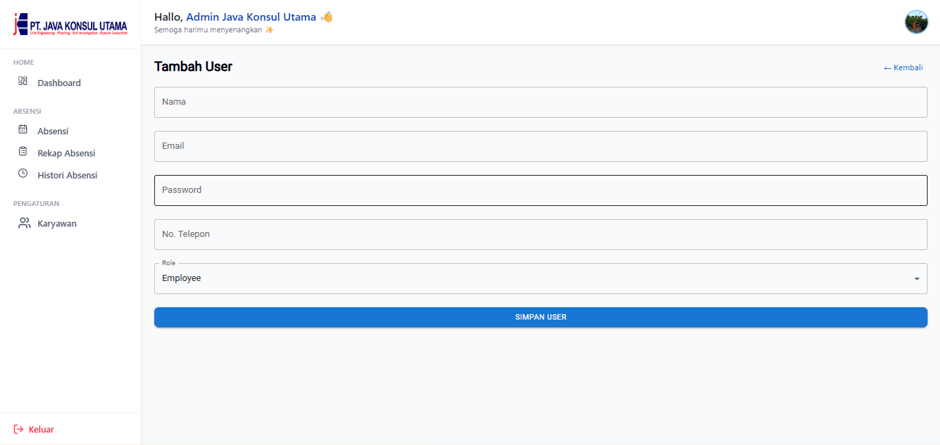Apps Absensi Java Konsul