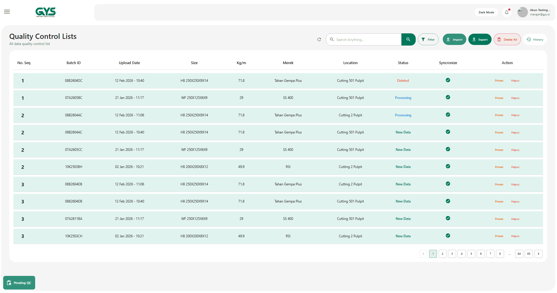 QCMS Digital Caliper