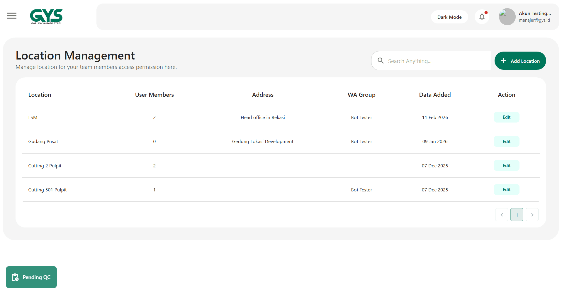 QCMS Digital Caliper